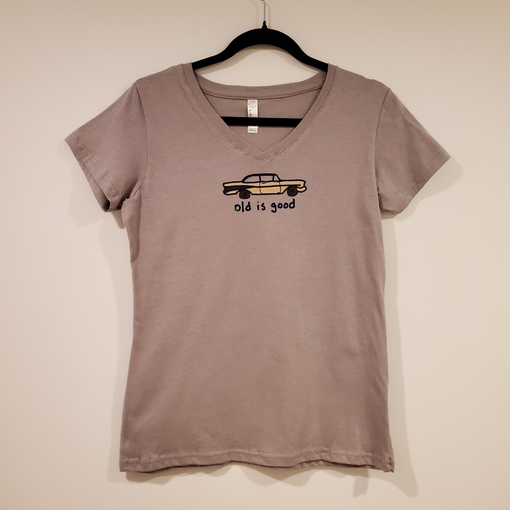 L.A.T  Old is Good Short Sleeve T-shirt Women's Size M